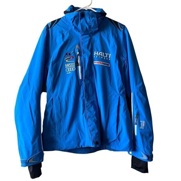 Halti Skiwear Drymax GAP 2011 Full Zip Jacket Hoodie Pockets US 12 FIS ALPINE WM - Picture 1 of 16